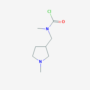 N-methyl-N-[(1-methylpyrrolidin-3-yl)methyl]carbamoyl chloride