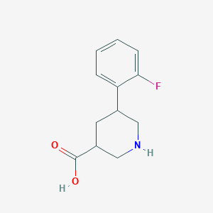 5-(2-Fluorophenyl)piperidine-3-carboxylic acid