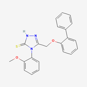 4-(2-methoxyphenyl)-5-(2-phenylphenoxymethyl)-4H-1,2,4-triazole-3-thiol