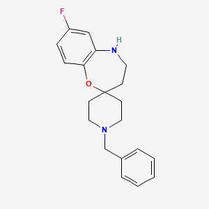 1'-Benzyl-7-fluoro-4,5-dihydro-3H-spiro[benzo[B][1,4]oxazepine-2,4'-piperidine]