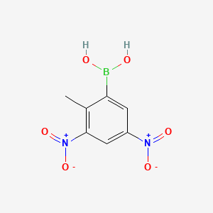 molecular formula C7H7BN2O6 B1308582 3,5-二硝基-2-甲基苯硼酸 CAS No. 24341-76-2