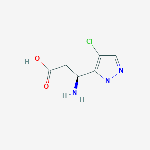 (3S)-3-Amino-3-(4-chloro-1-methyl-1H-pyrazol-5-yl)propanoic acid