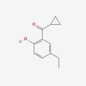 2-Cyclopropanecarbonyl-4-ethylphenol