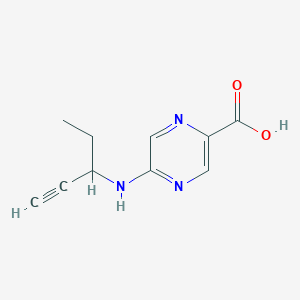 5-[(Pent-1-yn-3-yl)amino]pyrazine-2-carboxylic acid