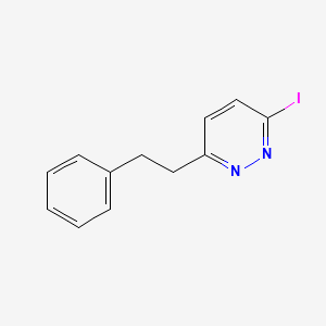 molecular formula C12H11IN2 B13085903 3-Iodo-6-phenethylpyridazine 