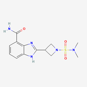 2-(1-(N,N-Dimethylsulfamoyl)azetidin-3-yl)-1H-benzo[d]imidazole-4-carboxamide