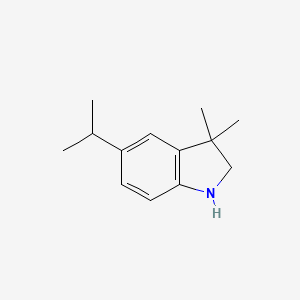 3,3-dimethyl-5-(propan-2-yl)-2,3-dihydro-1H-indole