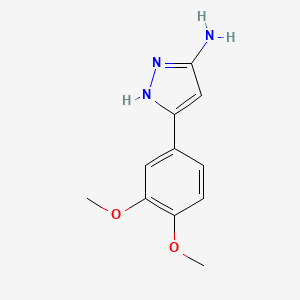 molecular formula C11H13N3O2 B1308593 3-(3,4-Dimethoxyphenyl)-1H-pyrazol-5-amine CAS No. 208519-08-8