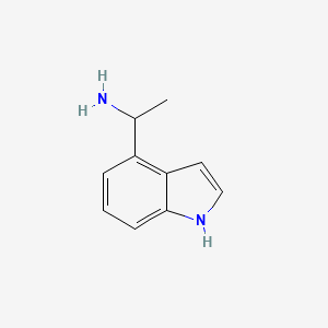 molecular formula C10H12N2 B13085949 1-(1H-indol-4-yl)ethanamine 