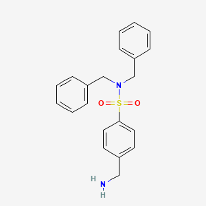 4-(aminomethyl)-N,N-dibenzylbenzenesulfonamide