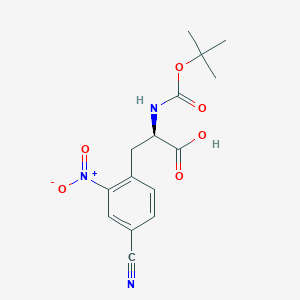 (R)-2-((Tert-butoxycarbonyl)amino)-3-(4-cyano-2-nitrophenyl)propanoic acid