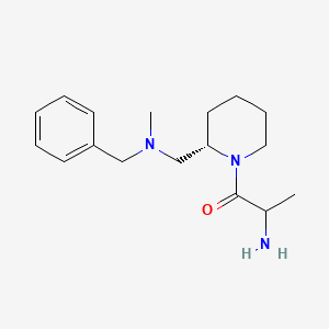 2-amino-1-[(2S)-2-[[benzyl(methyl)amino]methyl]piperidin-1-yl]propan-1-one