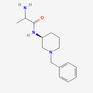 molecular formula C15H23N3O B13085993 2-amino-N-[(3S)-1-benzylpiperidin-3-yl]propanamide 