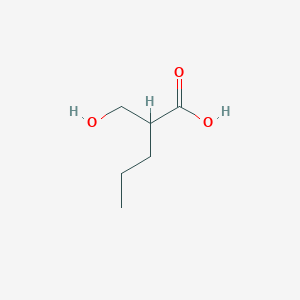 molecular formula C6H12O3 B13086032 2-(Hydroxymethyl)pentanoic acid 