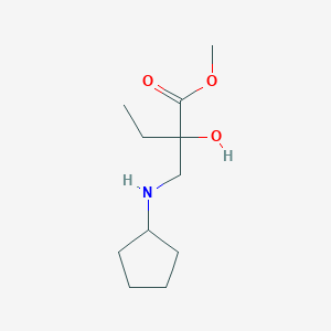 Methyl 2-((cyclopentylamino)methyl)-2-hydroxybutanoate