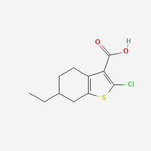 2-Chloro-6-ethyl-4,5,6,7-tetrahydro-1-benzothiophene-3-carboxylic acid