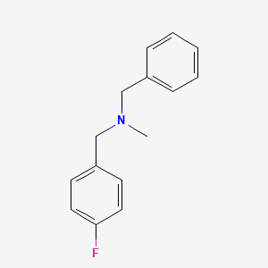 molecular formula C15H16FN B1308605 N-benzyl-1-(4-fluorophenyl)-N-methylmethanamine CAS No. 404-50-2