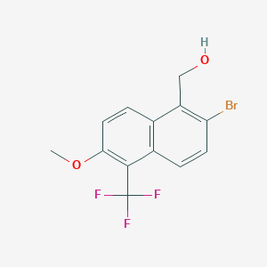 (2-Bromo-6-methoxy-5-(trifluoromethyl)naphthalen-1-yl)methanol