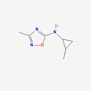 3-Methyl-N-(2-methylcyclopropyl)-1,2,4-oxadiazol-5-amine