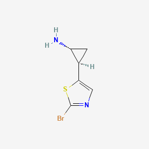 (1R,2R)-2-(2-bromo-1,3-thiazol-5-yl)cyclopropan-1-amine