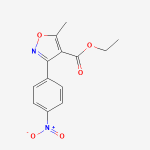 Ethyl 5-methyl-3-(4-nitrophenyl)isoxazole-4-carboxylate