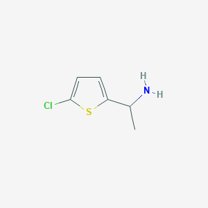 molecular formula C6H8ClNS B1308622 1-(5-氯噻吩-2-基)乙胺 CAS No. 214759-44-1