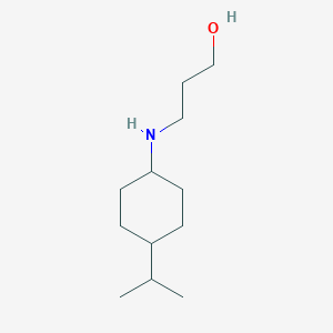 3-{[4-(Propan-2-yl)cyclohexyl]amino}propan-1-ol