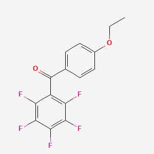 molecular formula C15H9F5O2 B1308625 4-乙氧基-2',3',4',5',6'-五氟苯甲酮 CAS No. 351003-31-1