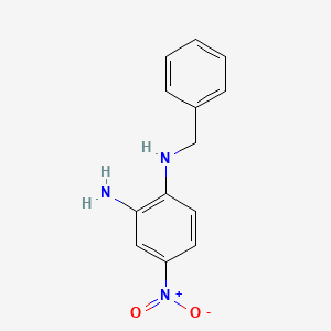molecular formula C13H13N3O2 B1308626 N~1~-benzyl-4-nitro-1,2-benzenediamine CAS No. 66108-86-9