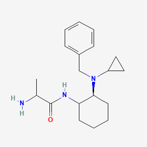 2-amino-N-[(2S)-2-[benzyl(cyclopropyl)amino]cyclohexyl]propanamide