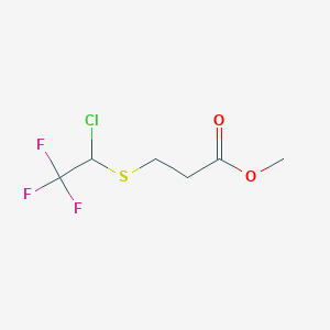 Methyl 3-[(1-chloro-2,2,2-trifluoroethyl)thio]propanoate