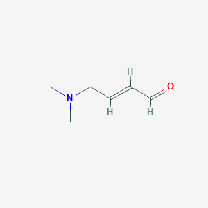 molecular formula C6H11NO B13086326 (E)-4-(Dimethylamino)but-2-enal 