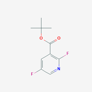 molecular formula C10H11F2NO2 B13086389 tert-Butyl 2,5-difluoronicotinate 