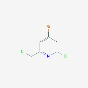 4-Bromo-2-chloro-6-(chloromethyl)pyridine