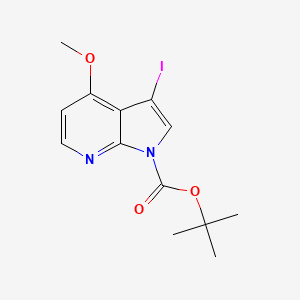 Tert-butyl 3-iodo-4-methoxy-1H-pyrrolo[2,3-B]pyridine-1-carboxylate