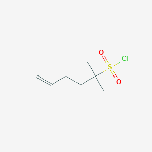 2-Methylhex-5-ene-2-sulfonyl chloride