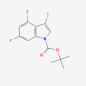 tert-Butyl 4,6-difluoro-3-iodo-1H-indole-1-carboxylate