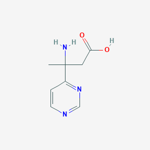 3-Amino-3-(pyrimidin-4-yl)butanoic acid