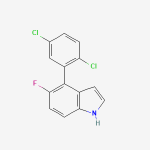 4-(2,5-Dichlorophenyl)-5-fluoro-1H-indole