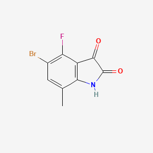 5-Bromo-4-fluoro-7-methyl-2,3-dihydro-1H-indole-2,3-dione