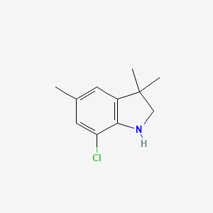 7-chloro-3,3,5-trimethyl-2,3-dihydro-1H-indole