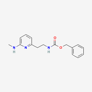 molecular formula C16H19N3O2 B13086596 Benzyl (2-(6-(methylamino)pyridin-2-yl)ethyl)carbamate 