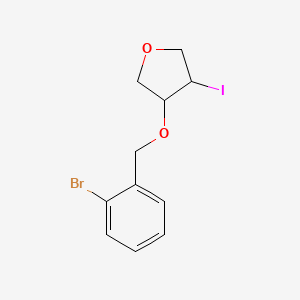 3-[(2-Bromophenyl)methoxy]-4-iodooxolane