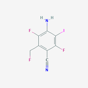 4-Amino-2,5-difluoro-6-(fluoromethyl)-3-iodobenzonitrile