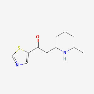 2-(6-Methylpiperidin-2-yl)-1-(1,3-thiazol-5-yl)ethan-1-one