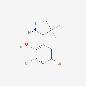 2-(1-Amino-2,2-dimethylpropyl)-4-bromo-6-chlorophenol