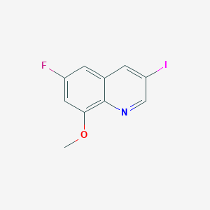 molecular formula C10H7FINO B13086703 6-Fluoro-3-iodo-8-methoxyquinoline 