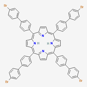 molecular formula C68H42Br4N4 B13086714 5,10,15,20-Tetrakis-(4'-bromo-biphenyl-4-YL)-porphyrine 