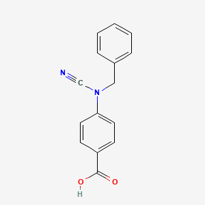 molecular formula C15H12N2O2 B13086733 4-(N-Benzylcyanamido)benzoic acid 