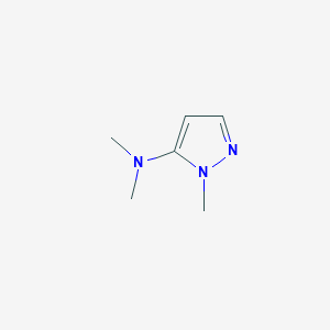 molecular formula C6H11N3 B13086780 N,N,1-Trimethyl-1H-pyrazol-5-amine 